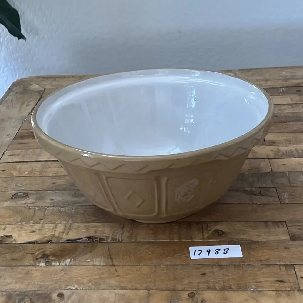 Vintage Mason Cash & Co #6 Mixing Bowl Church Gresley Made In England